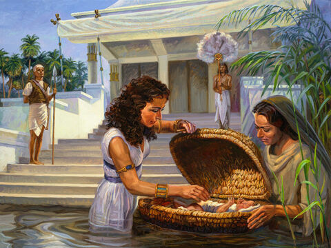 baby-moses-found-by-pharaoh's-sister